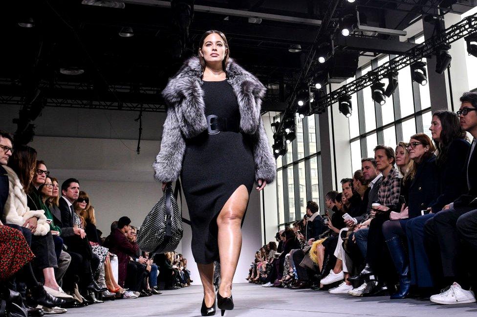 Ashley Graham walks for Tom Ford