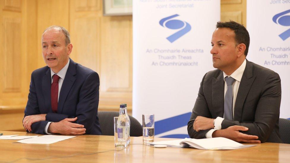 Micheal Martin and Leo Varadkar