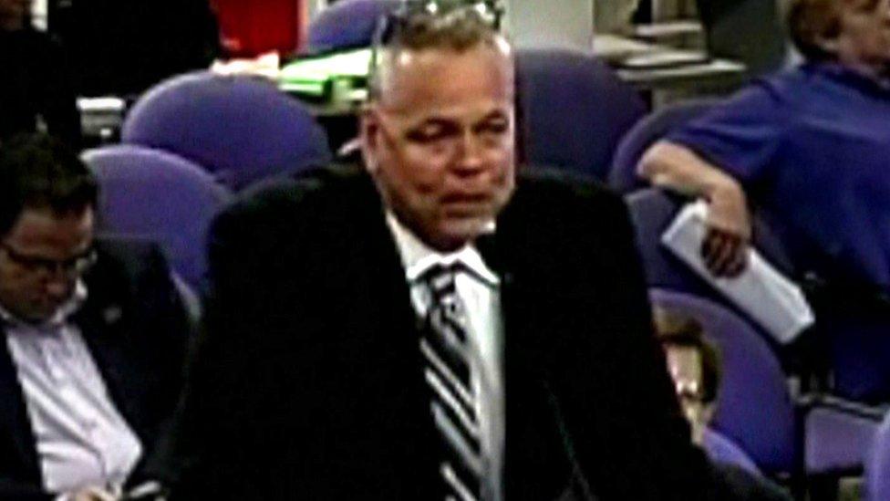 Undated image taken from footage showing Deputy Scot Peterson