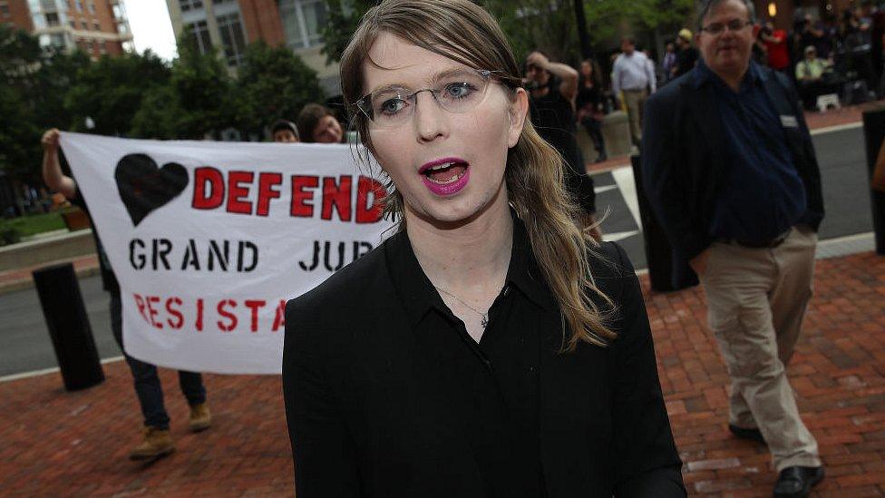 Chelsea Manning pictured on 16 May 2019