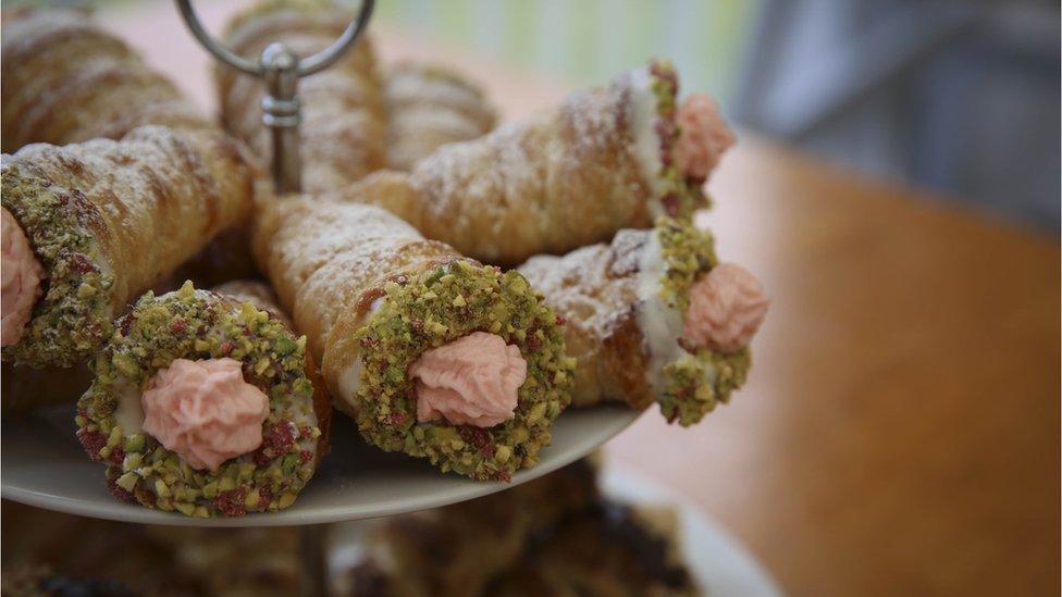 Nadiya's hazelnut horns