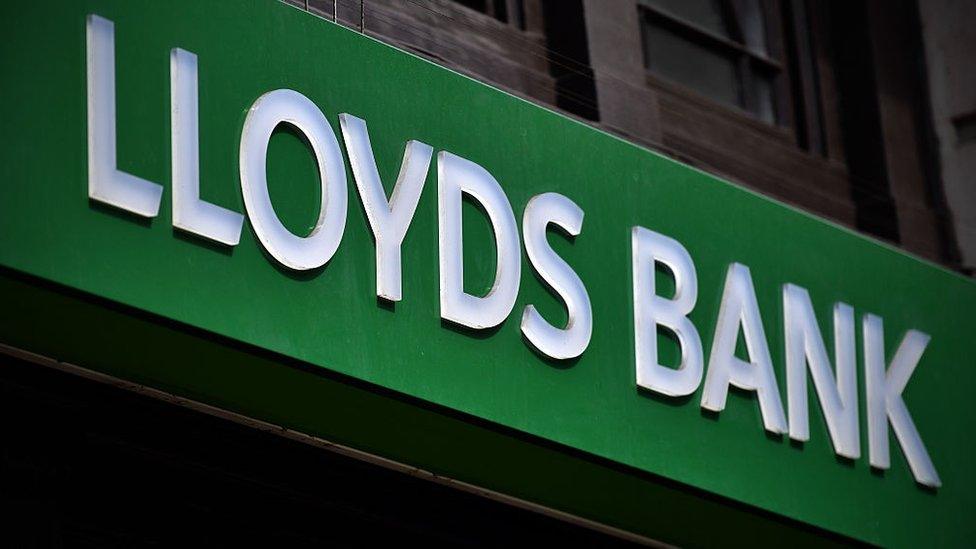 A Lloyds Bank sign