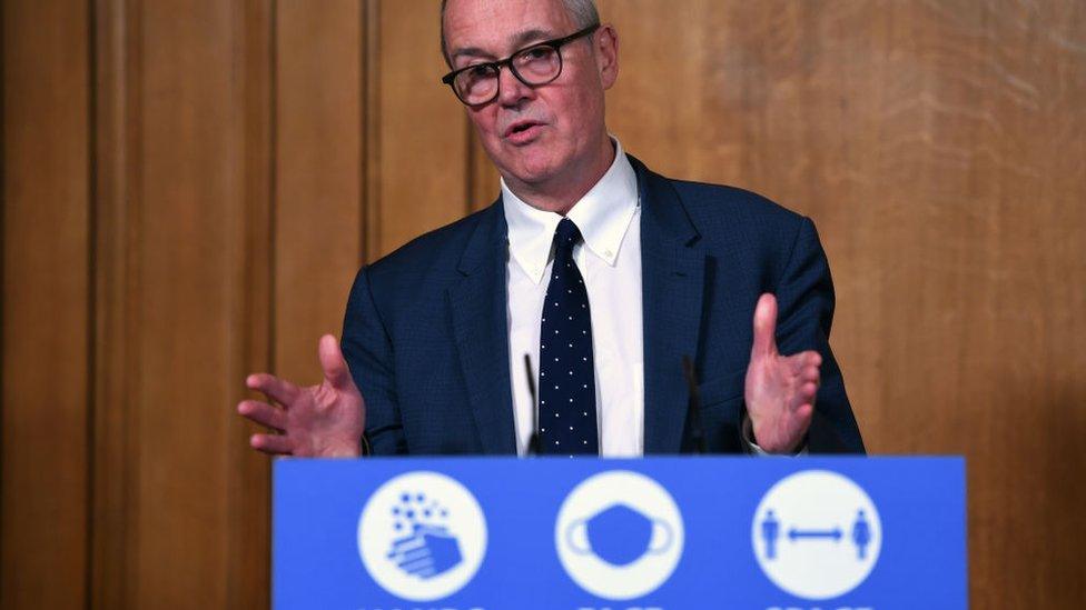 Sir Patrick Vallance at Downing Street news conference