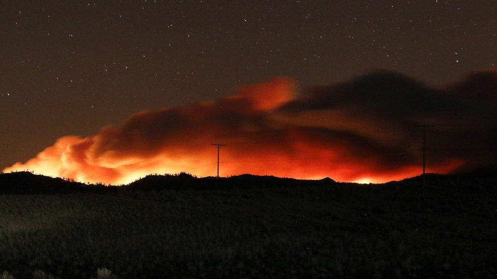 fire in california