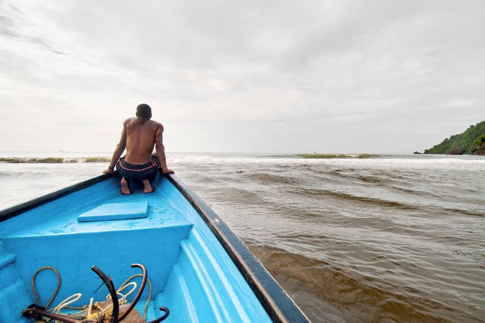 Fisherman on the island of Trinidad