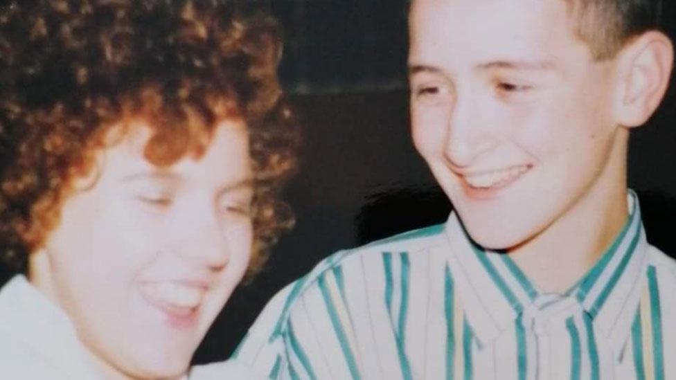 Heather and Stephen as teenagers