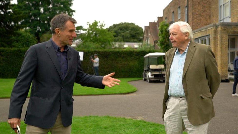 David Shukman and David Attenborough