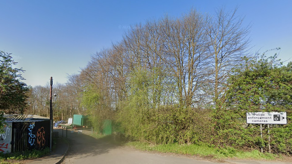 A street view image of where the attraction would be built