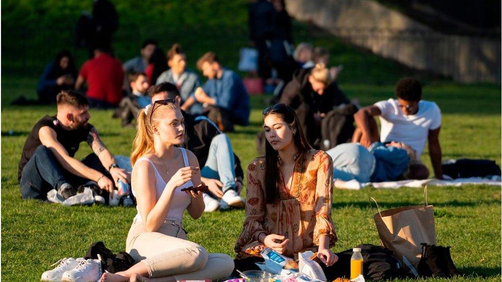 People in a park