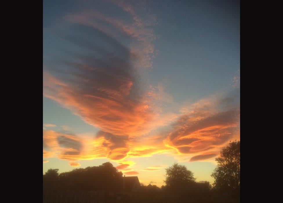 Evening sky seen from Nairn