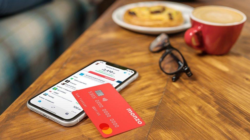 Monzo app and debit card