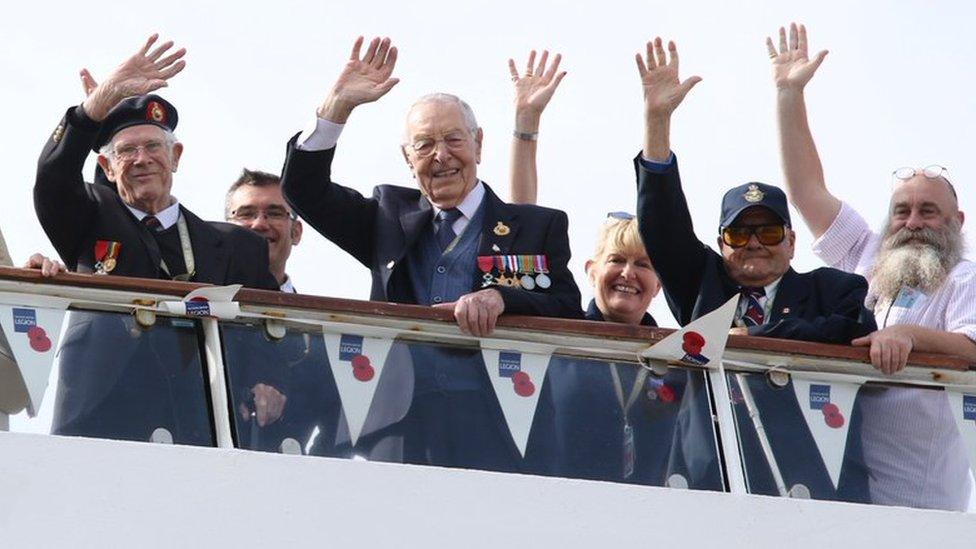 Veterans on board MV Boudicca