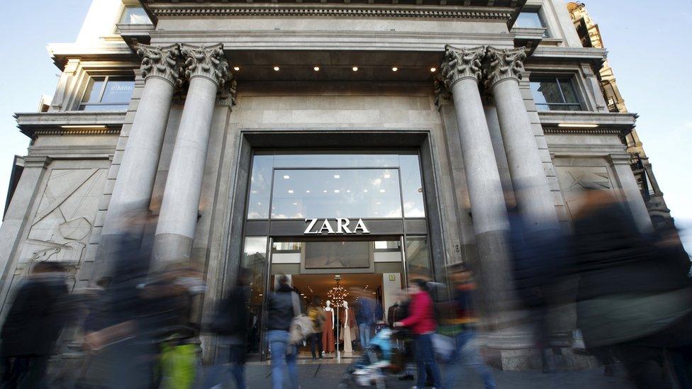 A Zara store in Barcelona