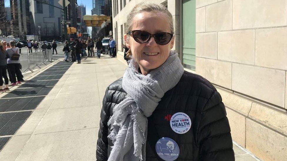 Kathy Rosenberg at the Gillbrand rally