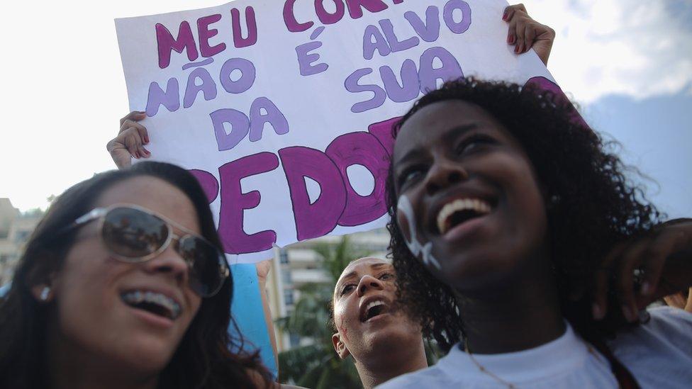 International Women's Day march in Brazil