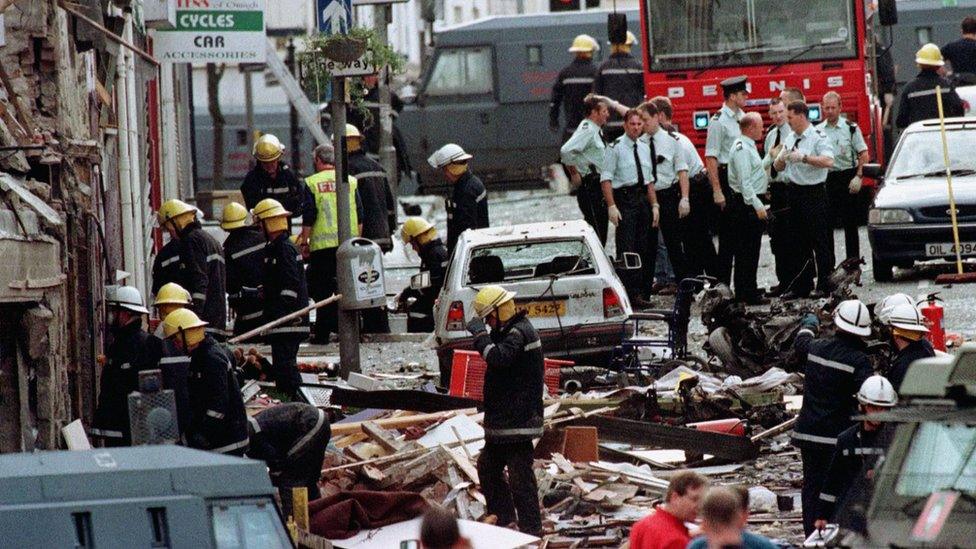 Omagh bomb scene