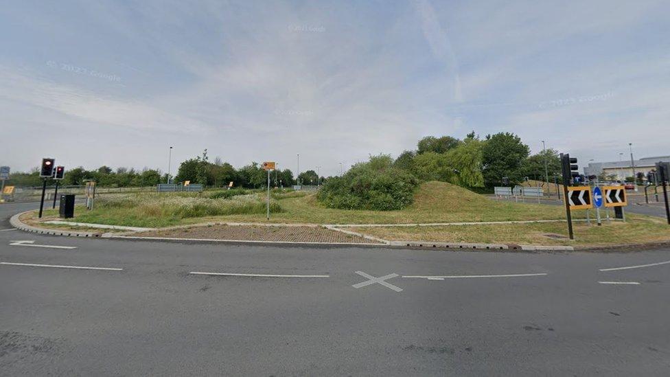 A photo of the San Andreas roundabout at Cribbs Causeway