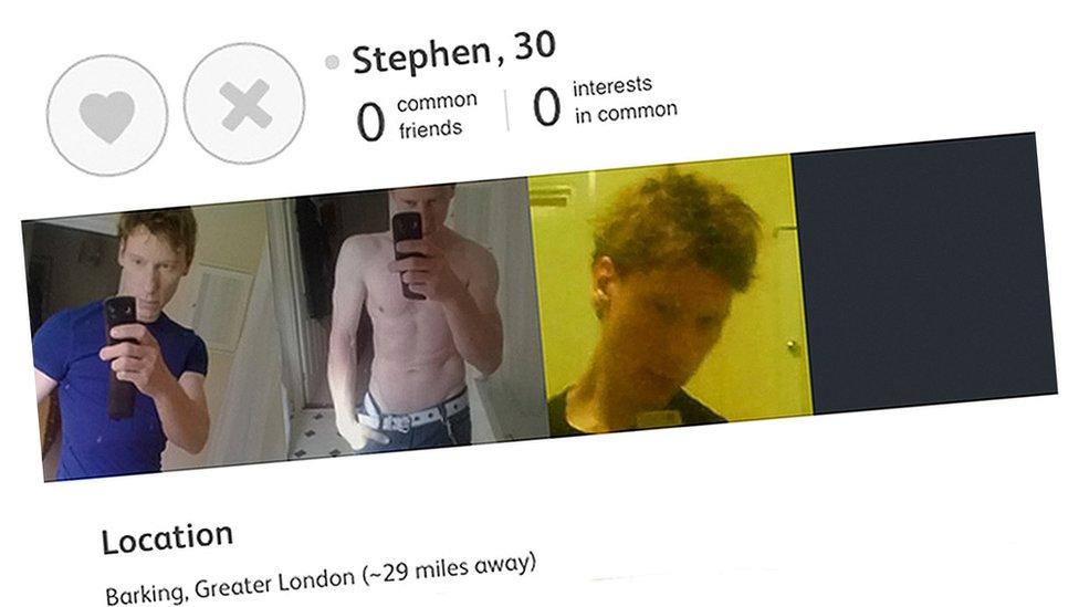 Stephen Port's profile on a website