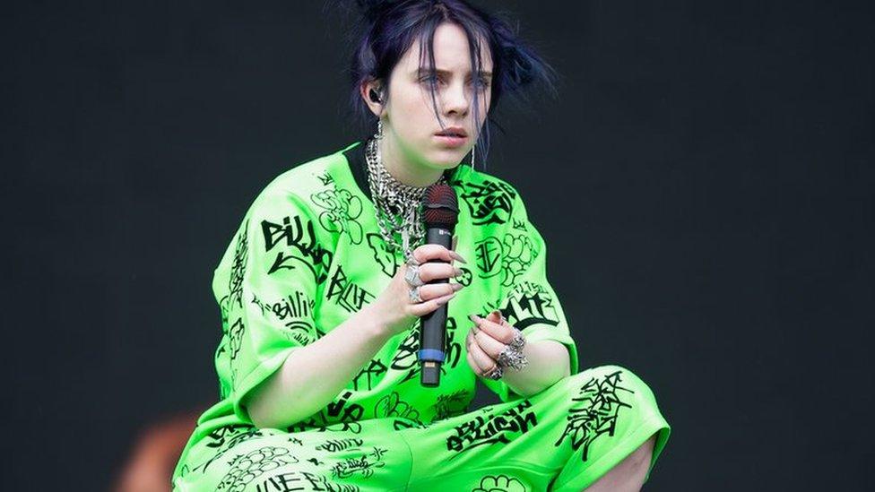 Billie Eilish on stage