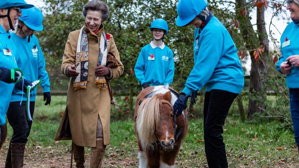 Princess Anne at the RDA headquarters