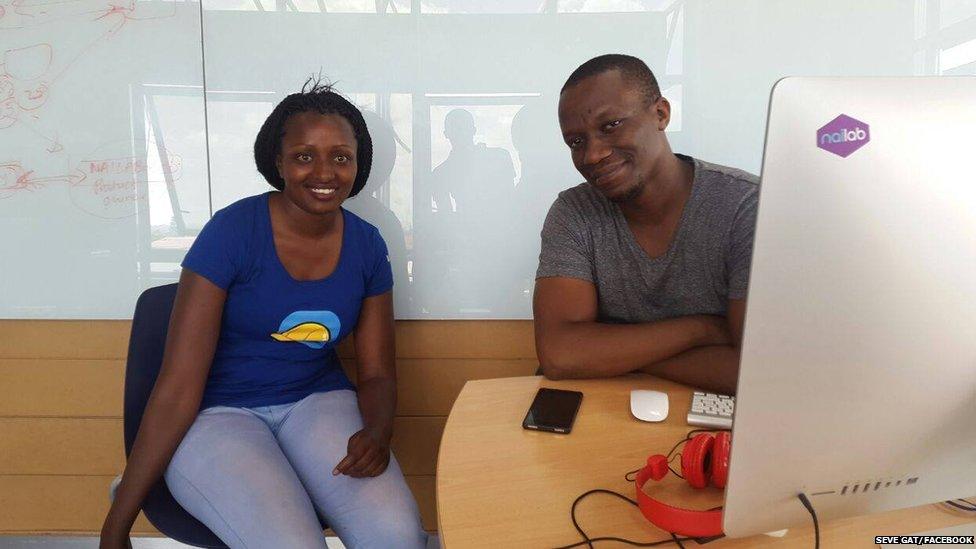 Seve Gat with Sam Gichuru