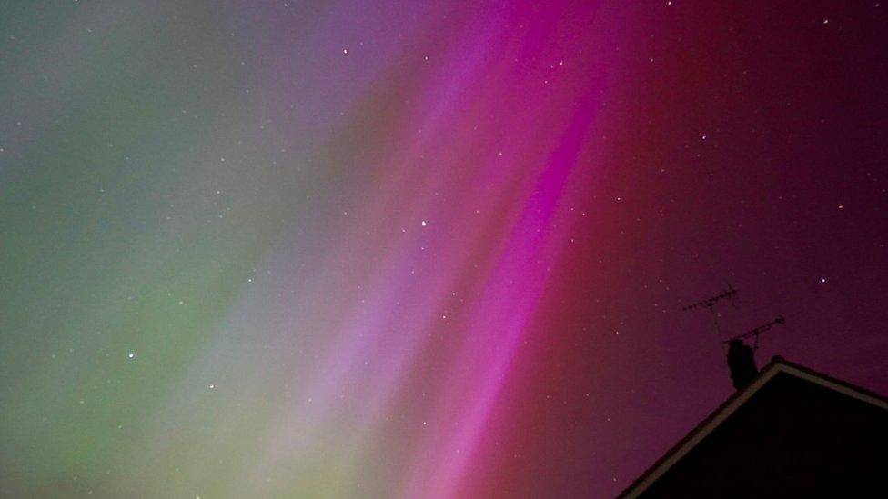 Northern Lights near Braintree, Essex