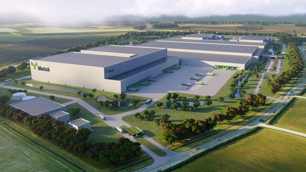 CGI of planned factory