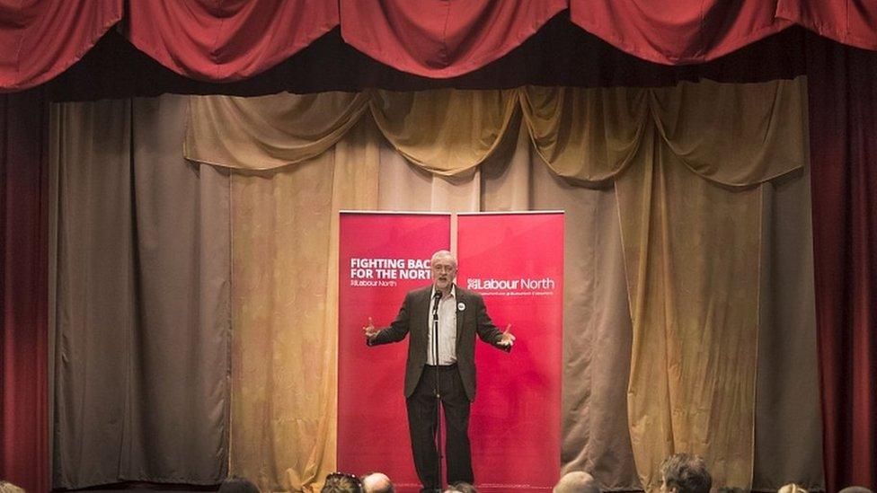 Jeremy Corbyn speaking