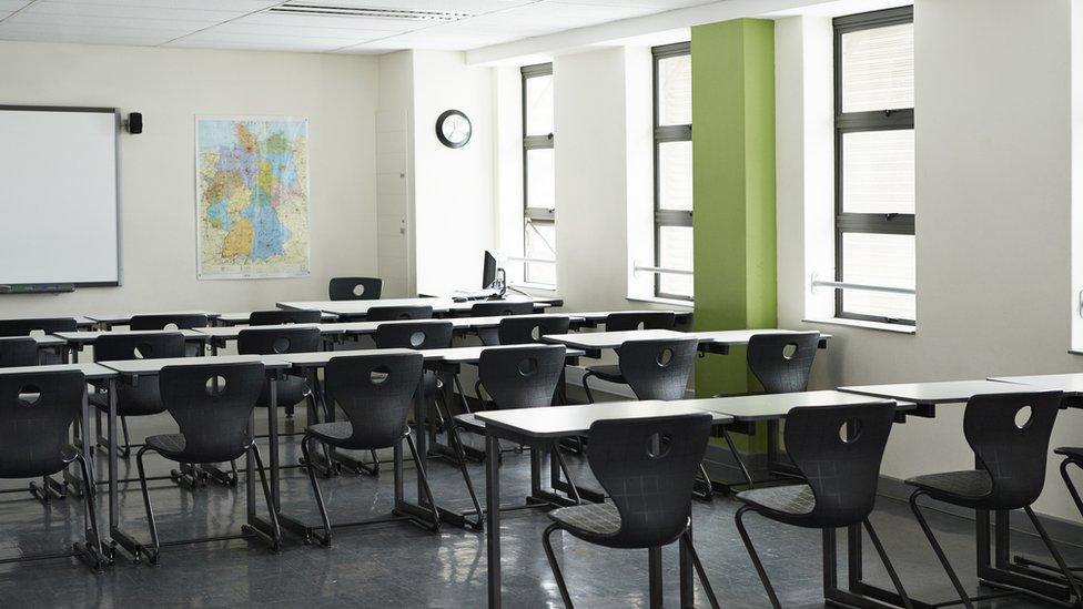 Empty classroom