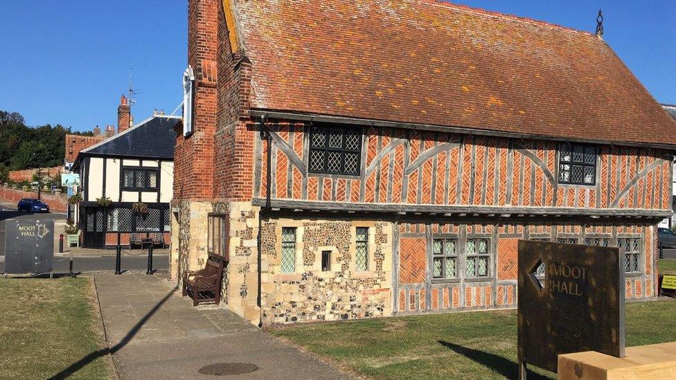 Signs pointing to Moot Hall