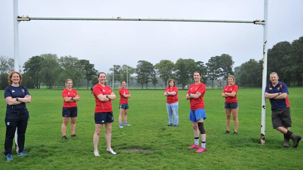 Members of Broughton Rugby Club