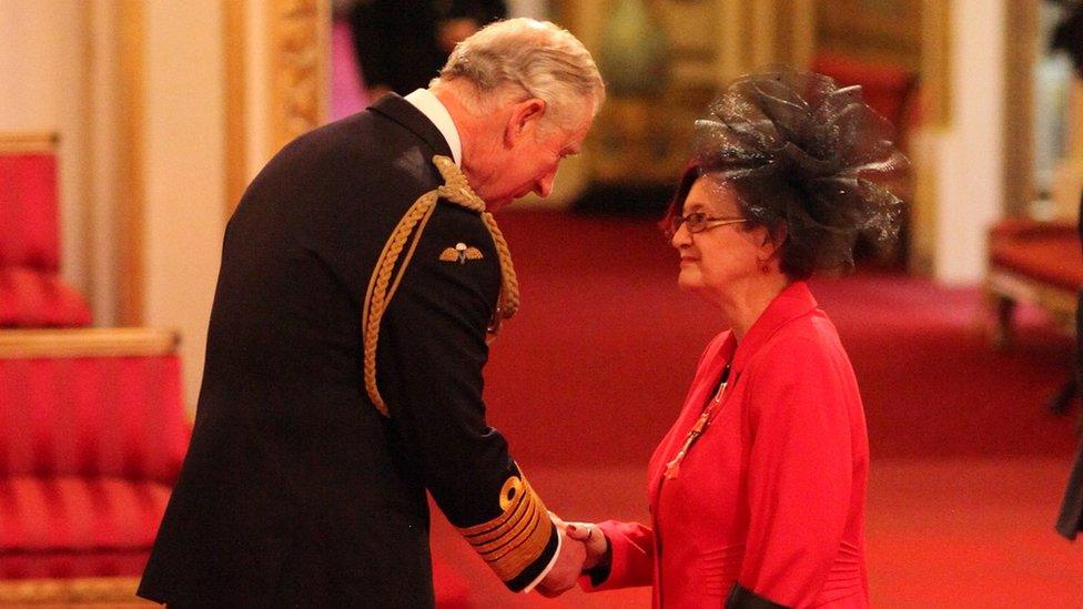 Liese Bowers-Straw is made an MBE by Prince Charles