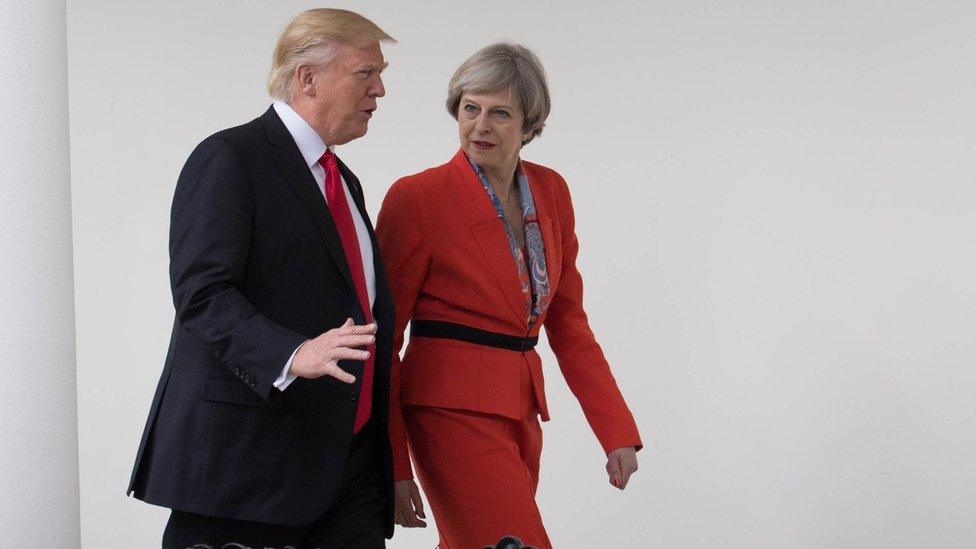 Donald Trump and Theresa May