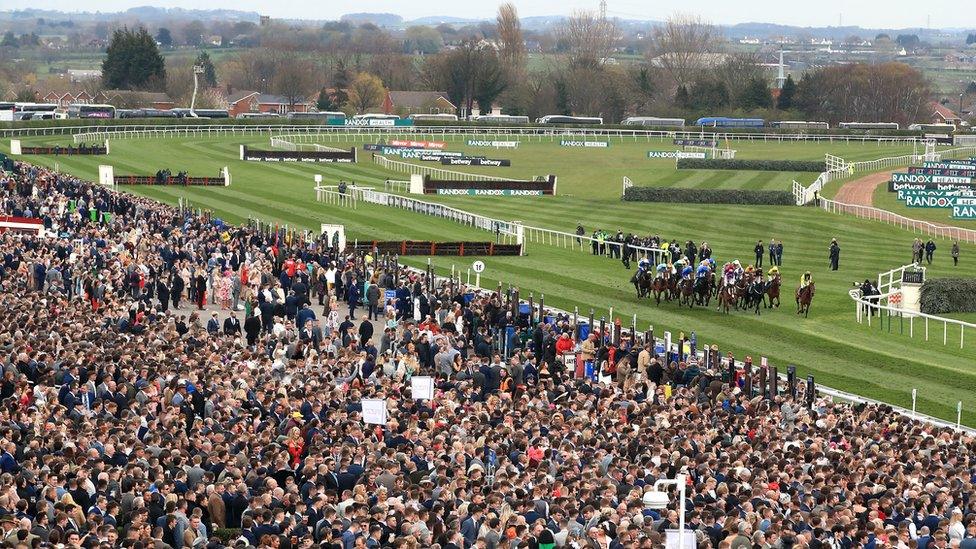 Crowds at Grand National in 2019