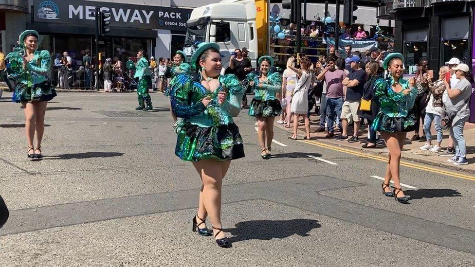 Dancers in Northampton Carnival