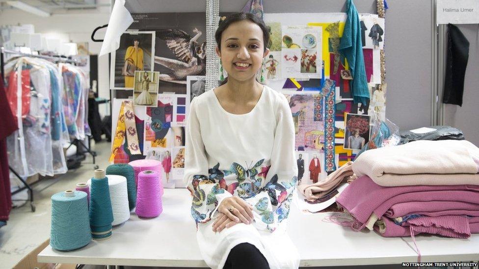 Halima in her studio space