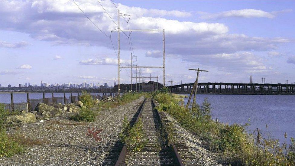 View of Manhattan from Kearny, New Jersey