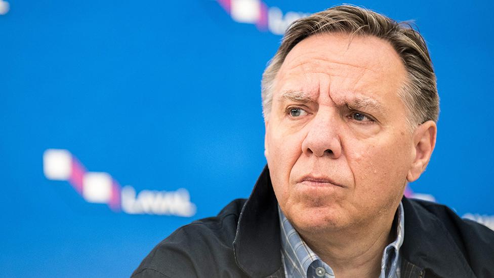 Quebec Premier Francois Legault, who has told federal leaders to stay out of the province's politics