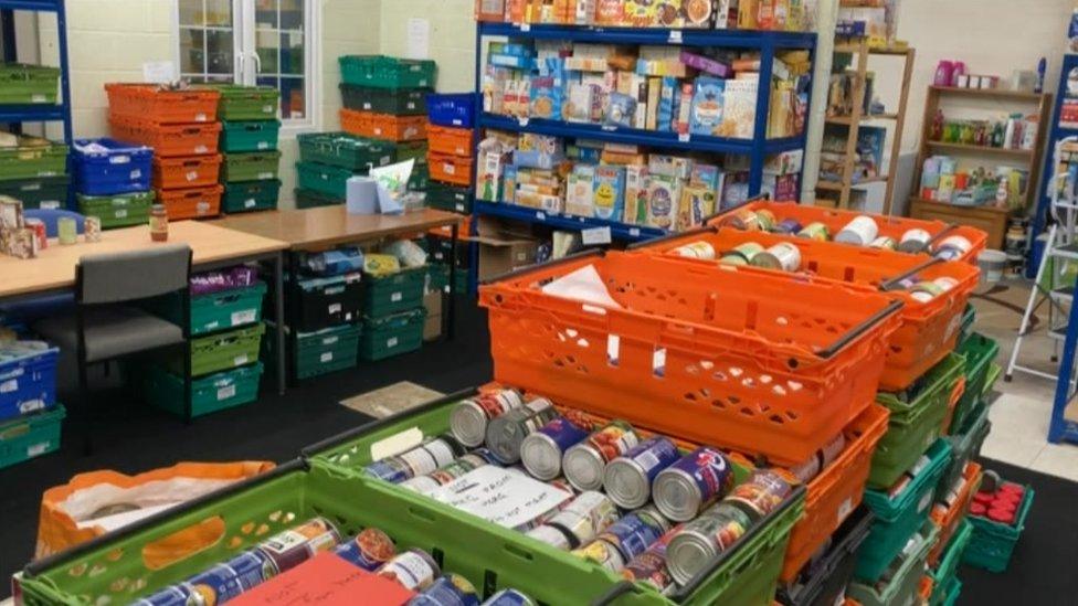 Food in food bank