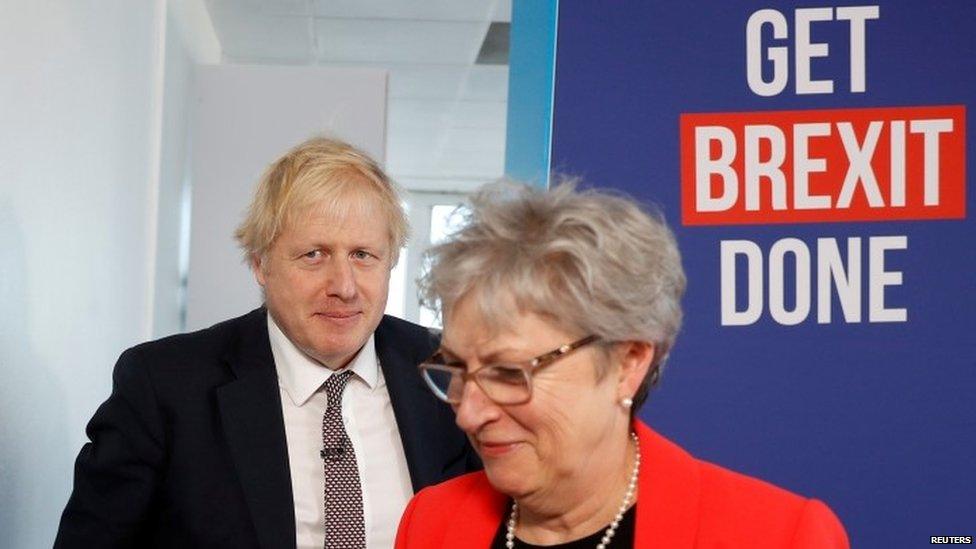 Boris Johnson and Gisela Stuart