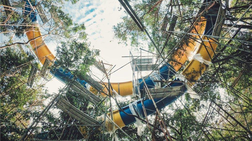 water-slide
