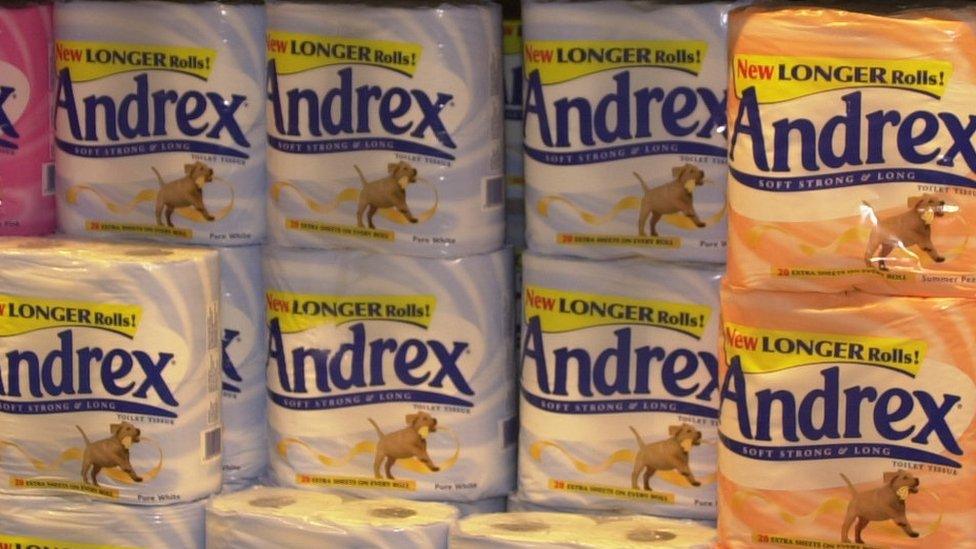 Andrex toilet rolls