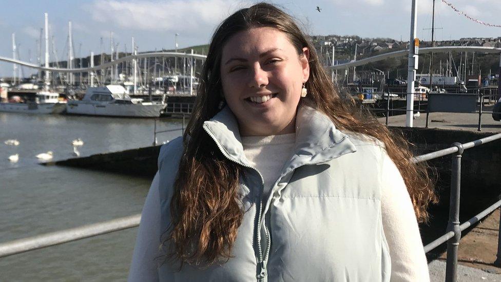 Councillor Gemma Dinsdale of Whitehaven Town Council at the harbour