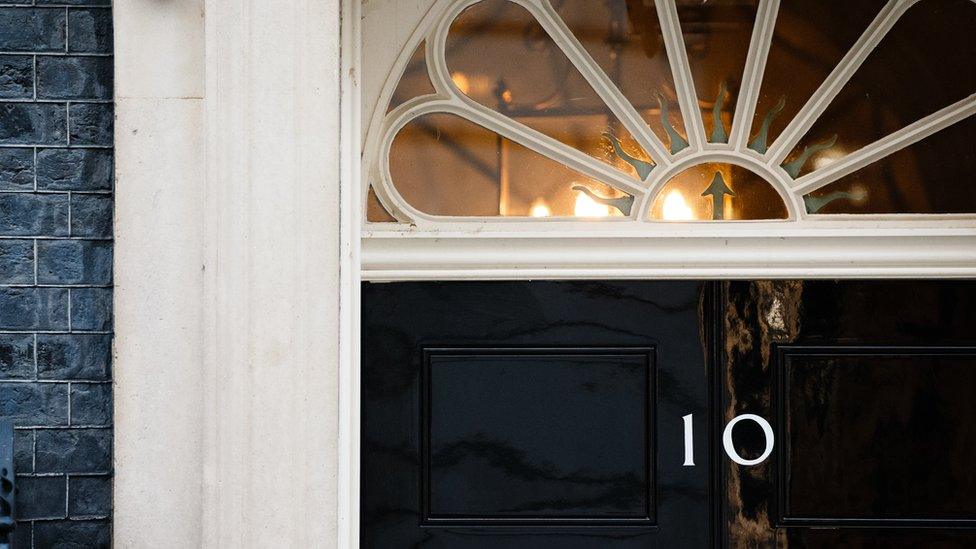 Downing Street door