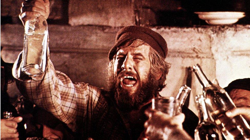 Chaim Topol as the troubled milkman Tevye in Fiddler on the Roof