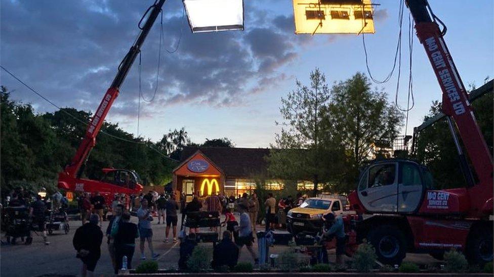 The restaurant dressed as a McDonalds