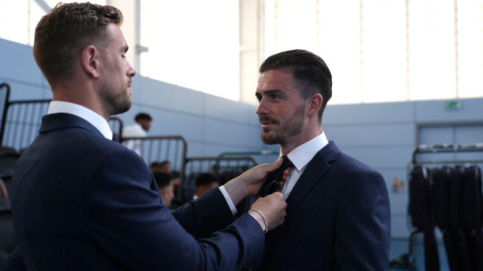 Jordan Henderson and Jack Grealish