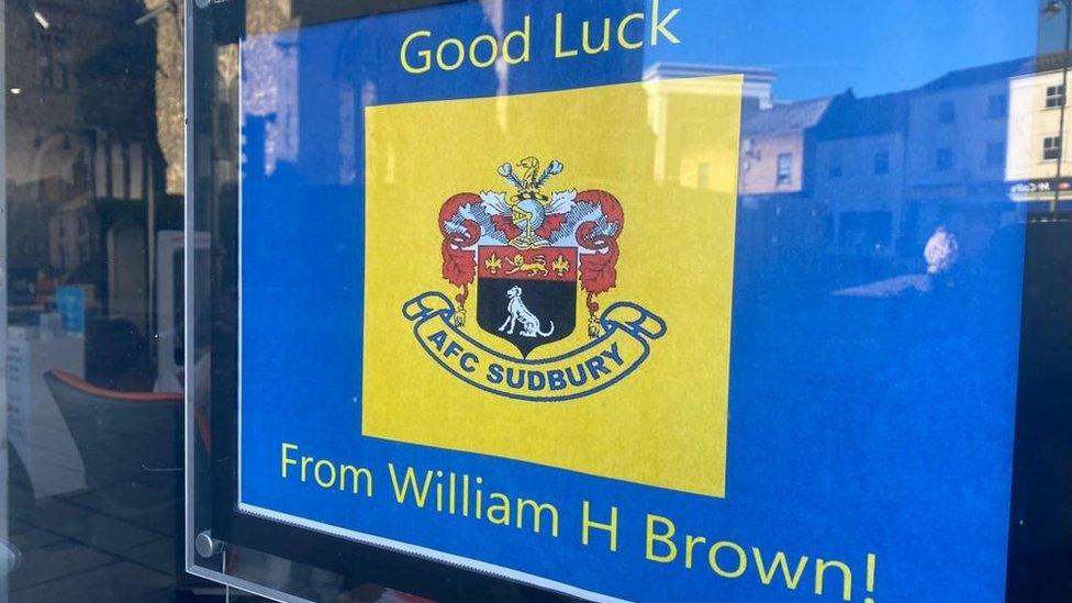 Sudbury turns yellow ahead of the football team's FA Cup match