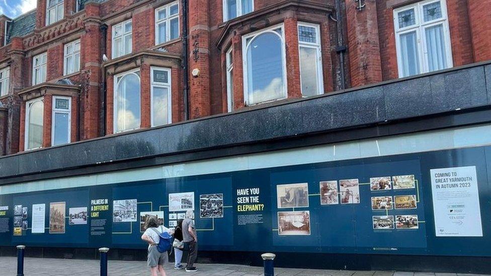 The former Palmers department store in Great Yarmouth, Norfolk