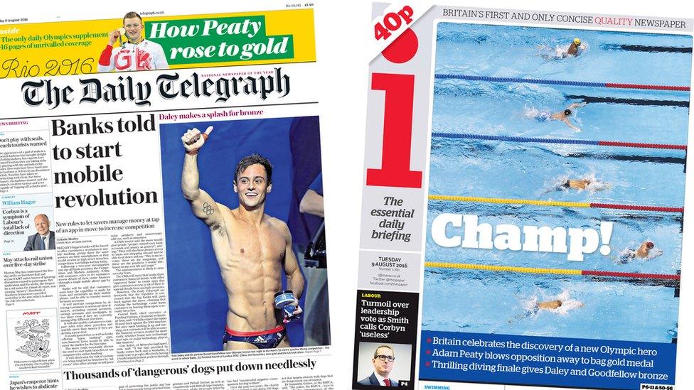 Telegraph/i front pages